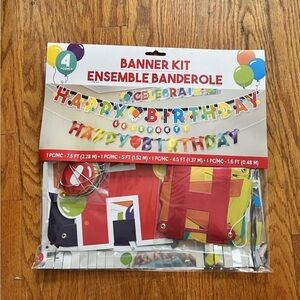 Colorful Happy Birthday Banner Kit